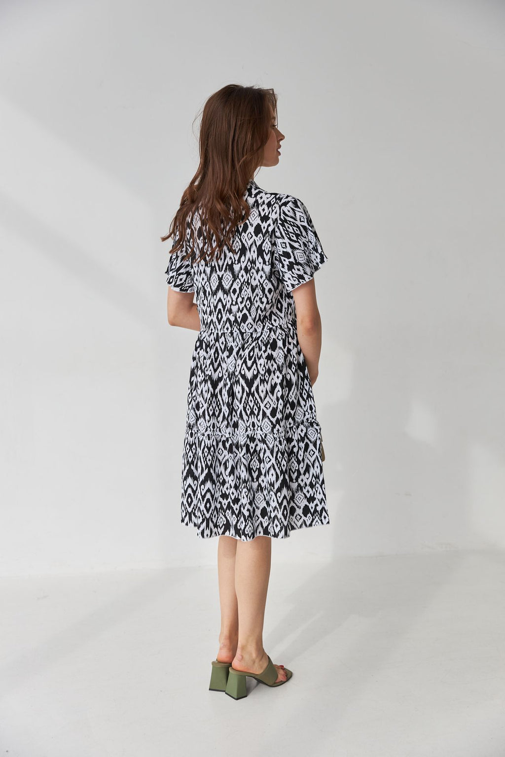 Rochie mini de vară cu două volane