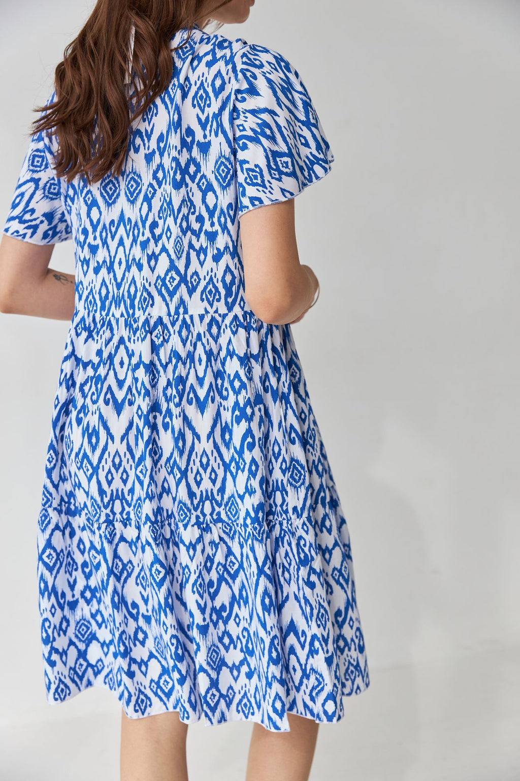 Rochie mini de vară cu două volane
