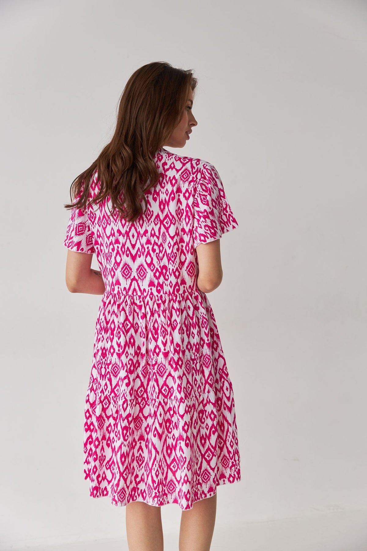 Rochie mini de vară cu două volane