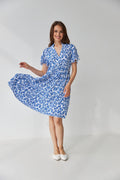 Rochie mini de vară cu două volane