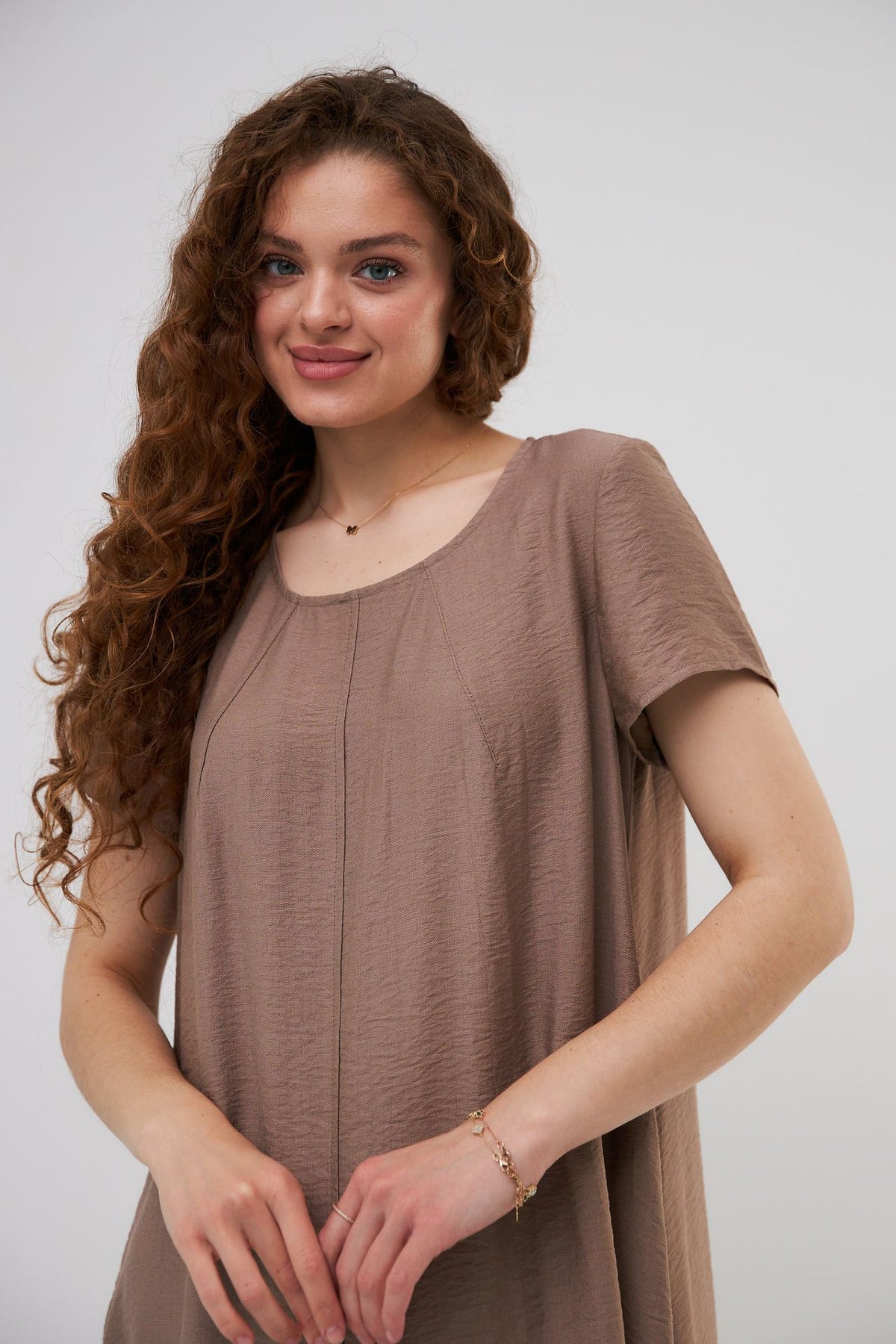 Rochie midaxi lejeră cu in
