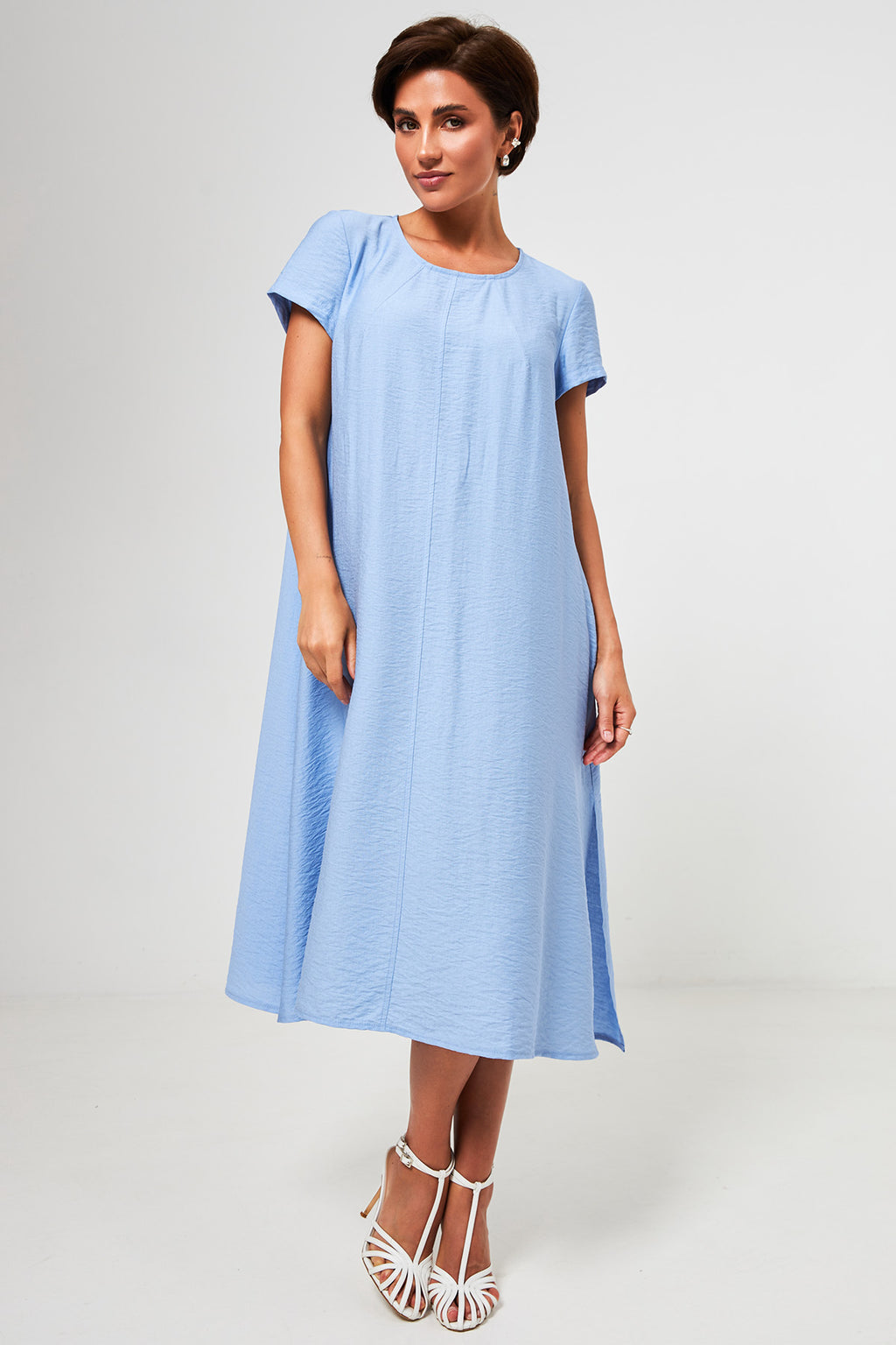 Rochie midi lejeră cu in