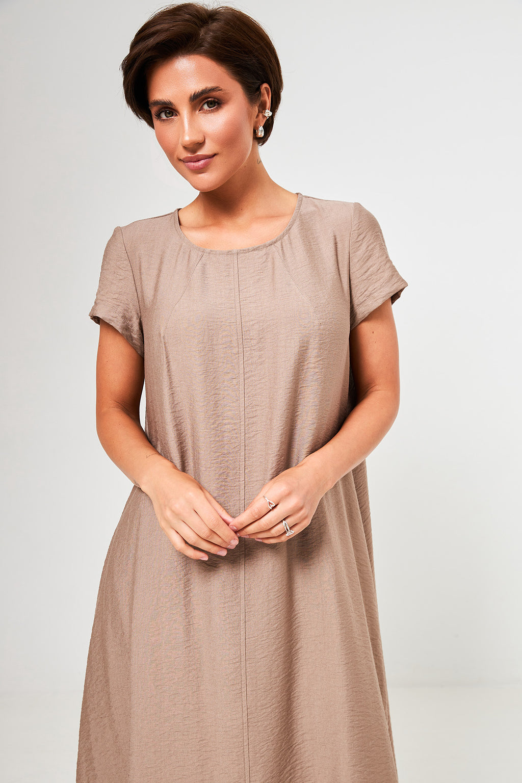 Rochie midi lejeră cu in