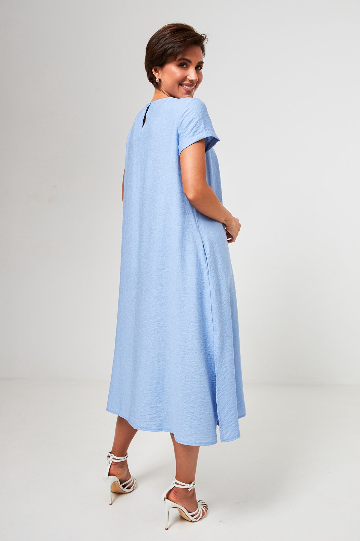 Rochie midi lejeră cu in