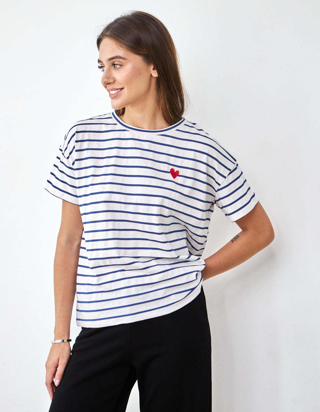 Tricou lejer în dungi