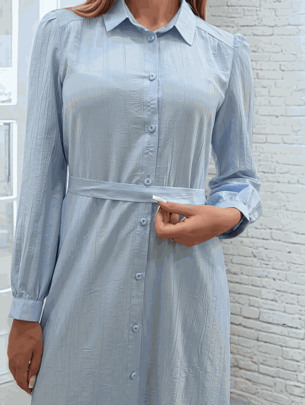 Rochie maxi cu mânecă lungă