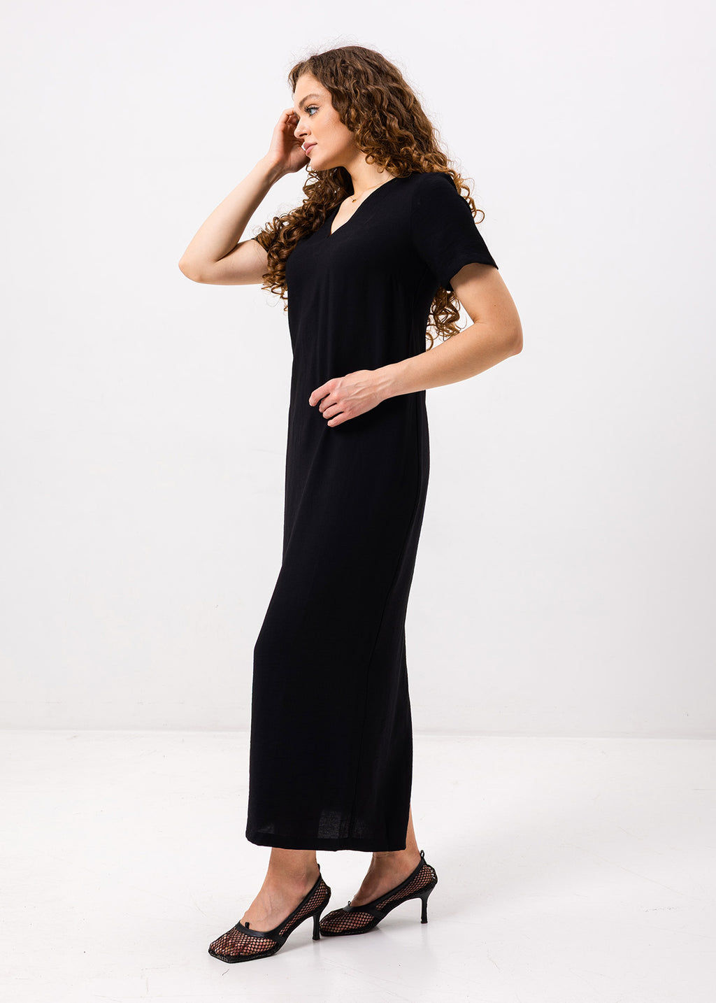 Rochie maxi cu in