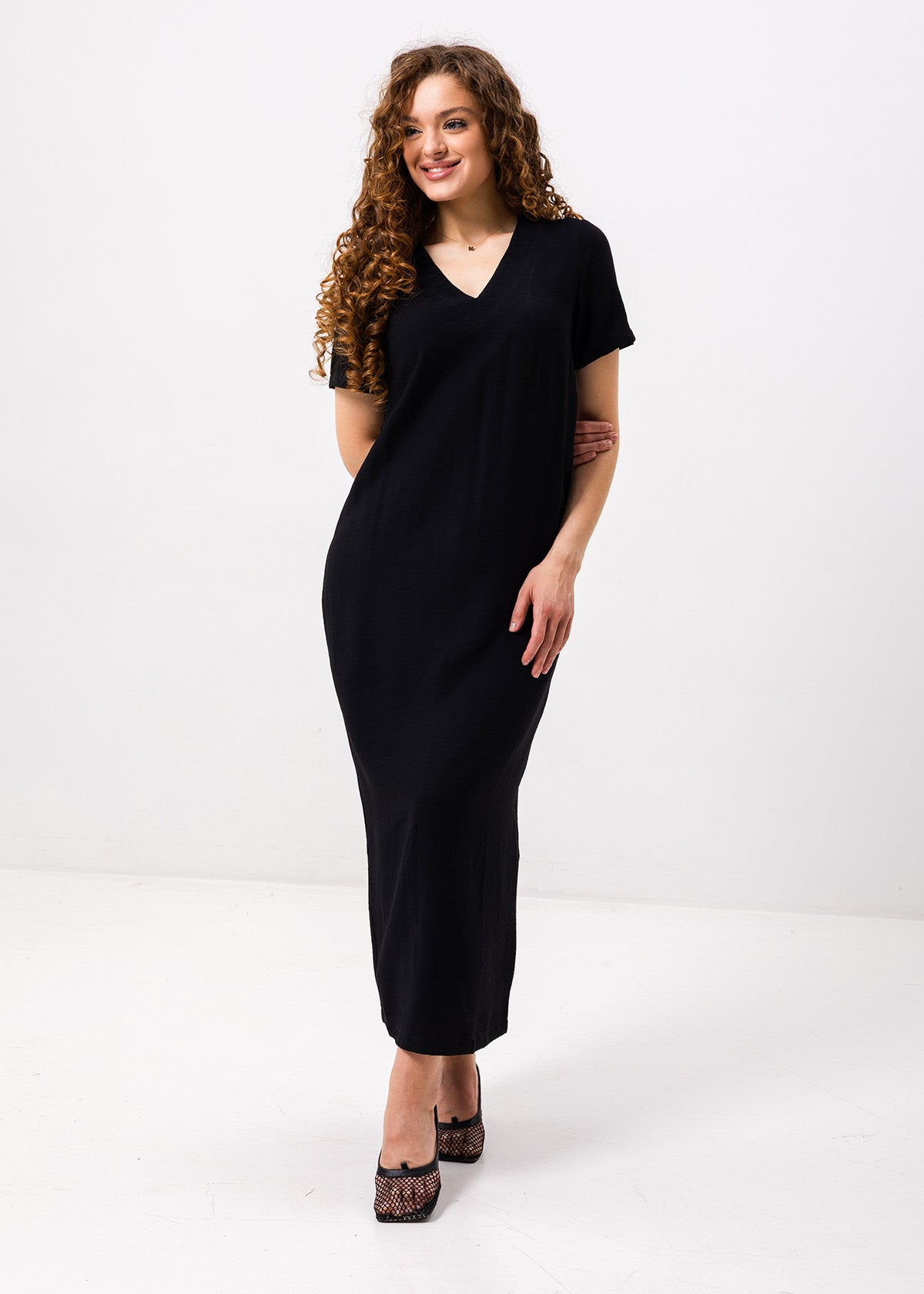 Rochie maxi cu in