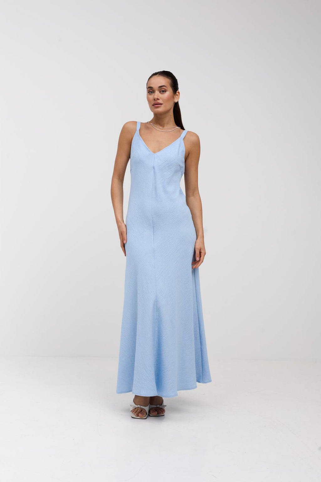 Sarafan maxi cu in și bretele