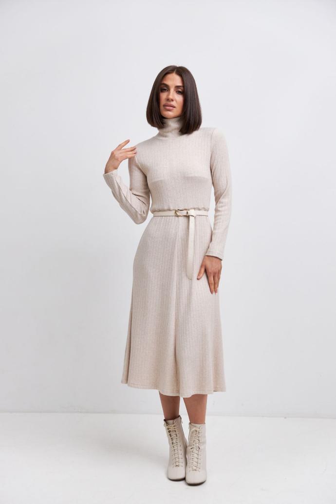 Rochie midaxi cu fustă evazată