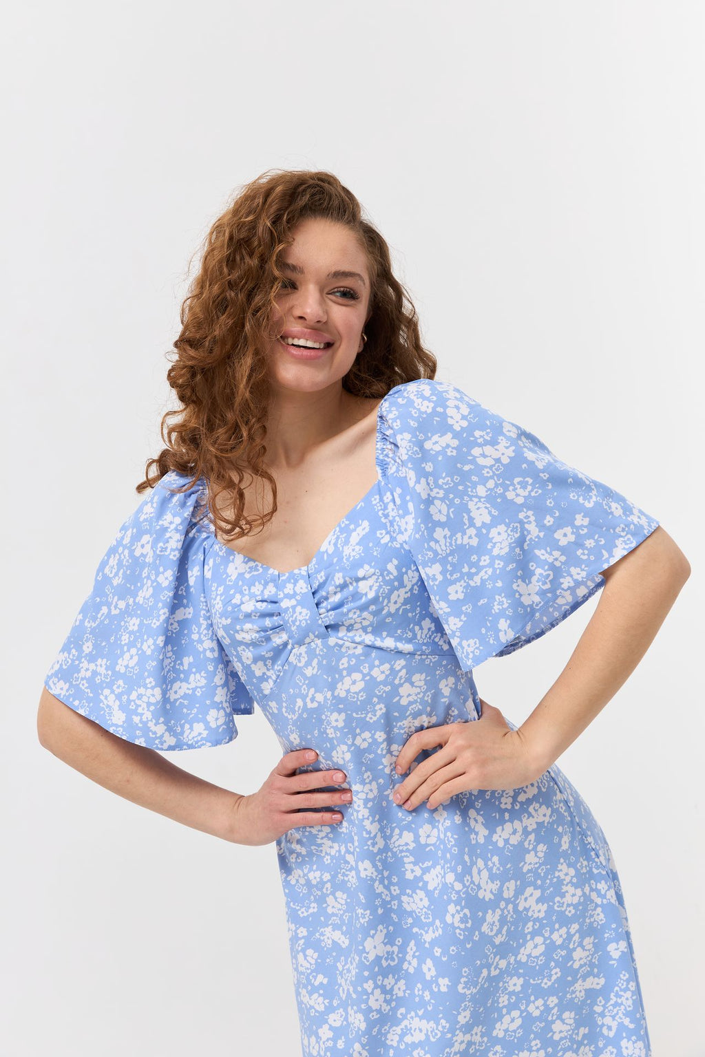 Rochie midaxi cu drapaj