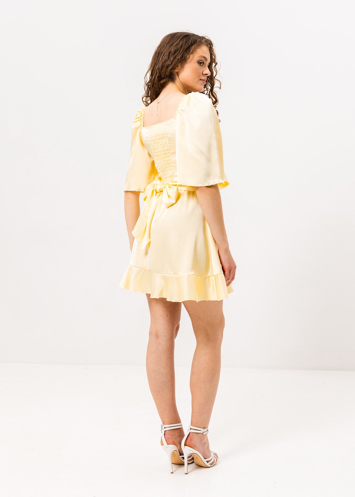 Rochie mini din mătase, de ocazie