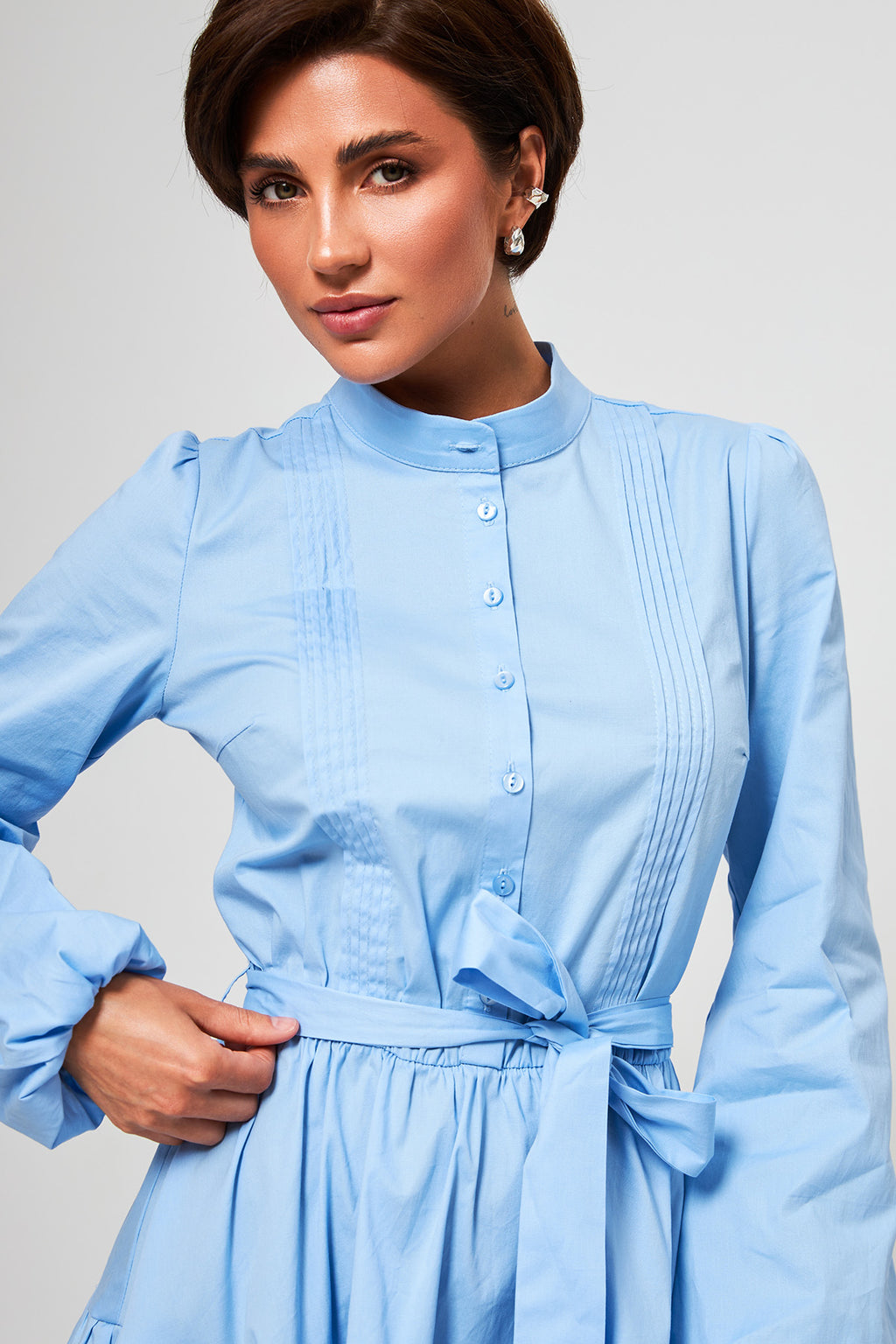 Rochie mini cu două volane