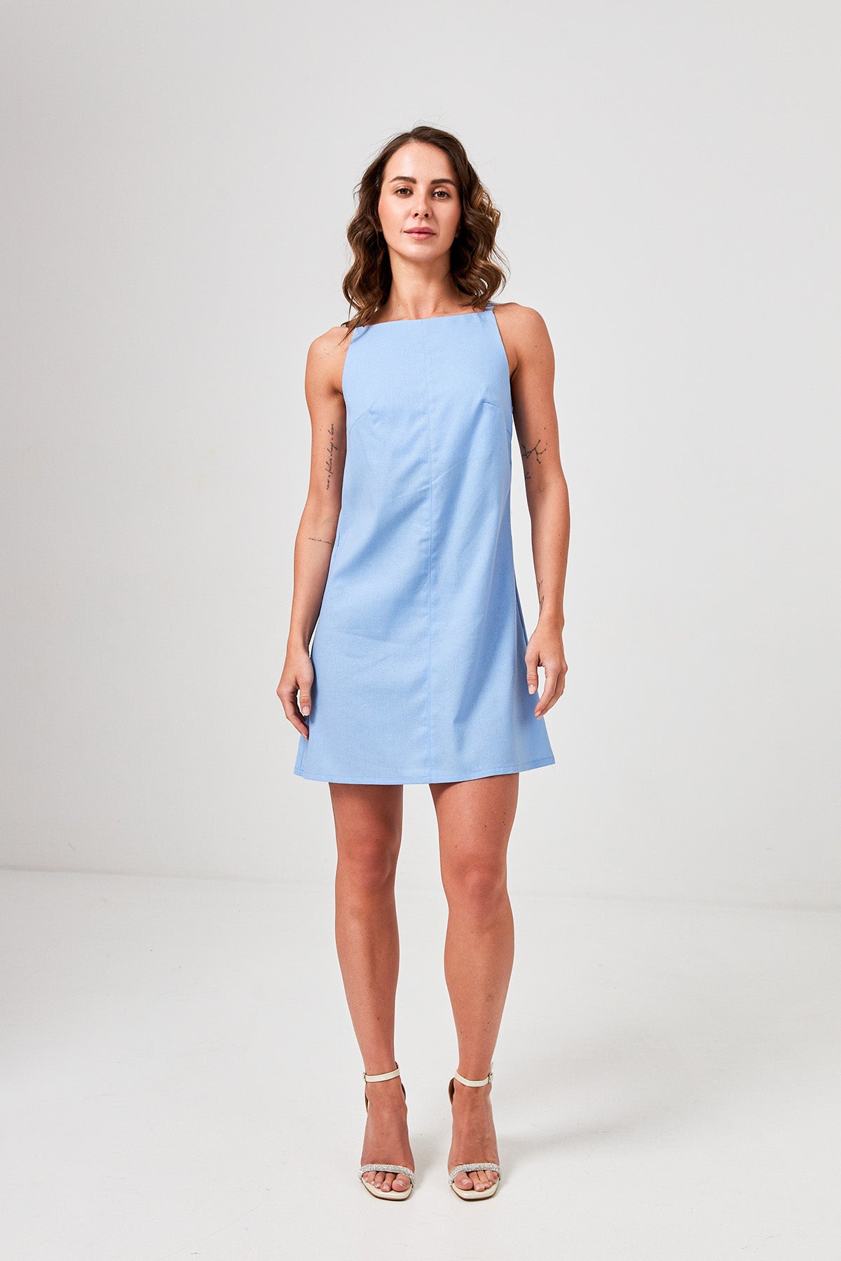 Rochie mini de vară cu in
