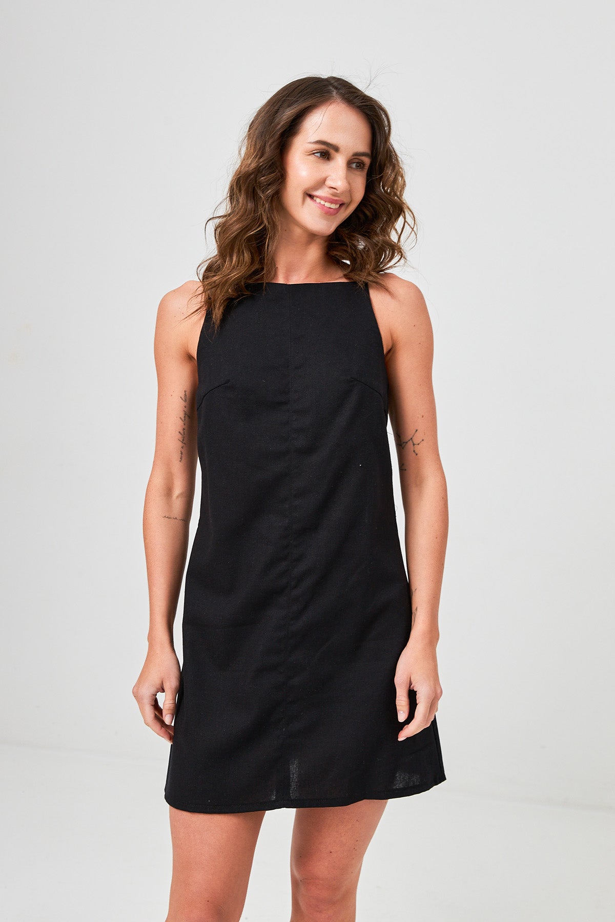 Rochie mini de vară cu in