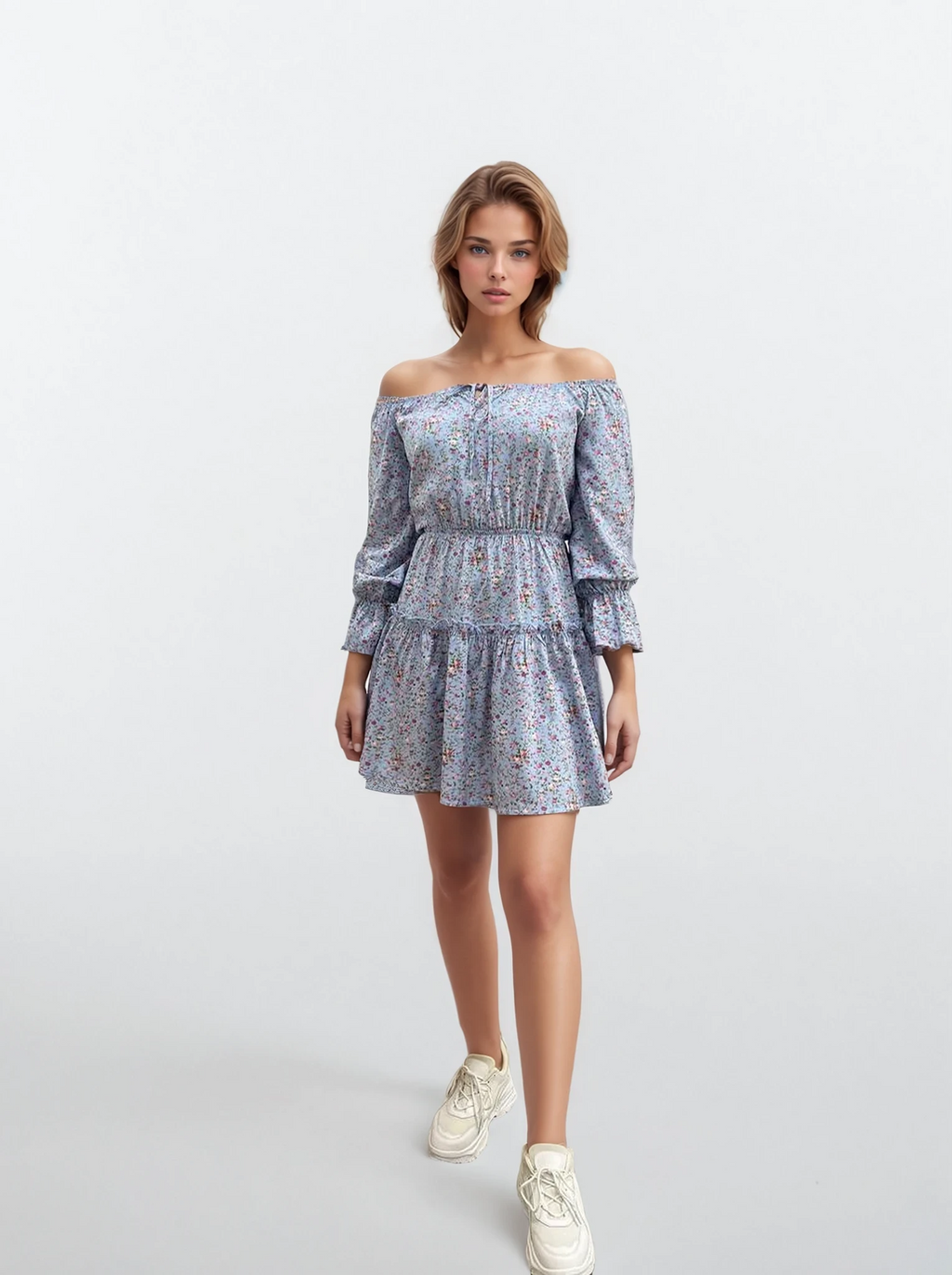 Rochie mini de vară cu bust elastic
