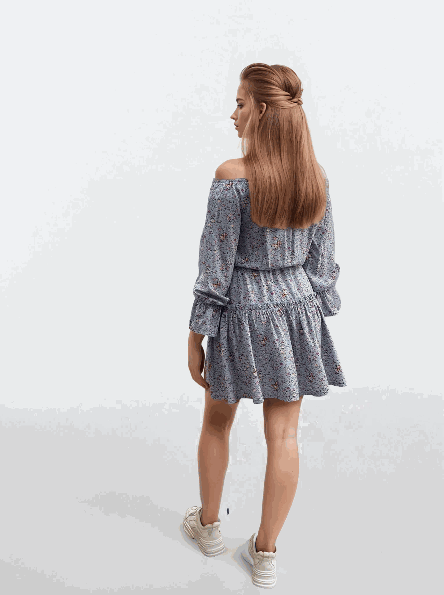 Rochie mini de vară cu bust elastic