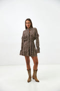 Rochie mini cu volănașe