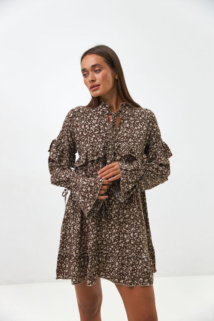 Rochie mini cu volănașe