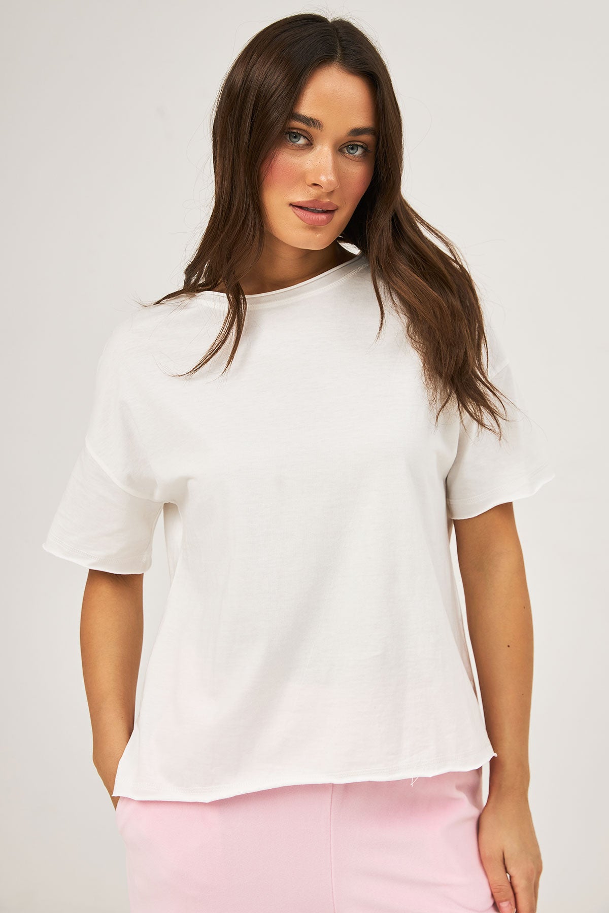 Tricou oversize cu șlițuri