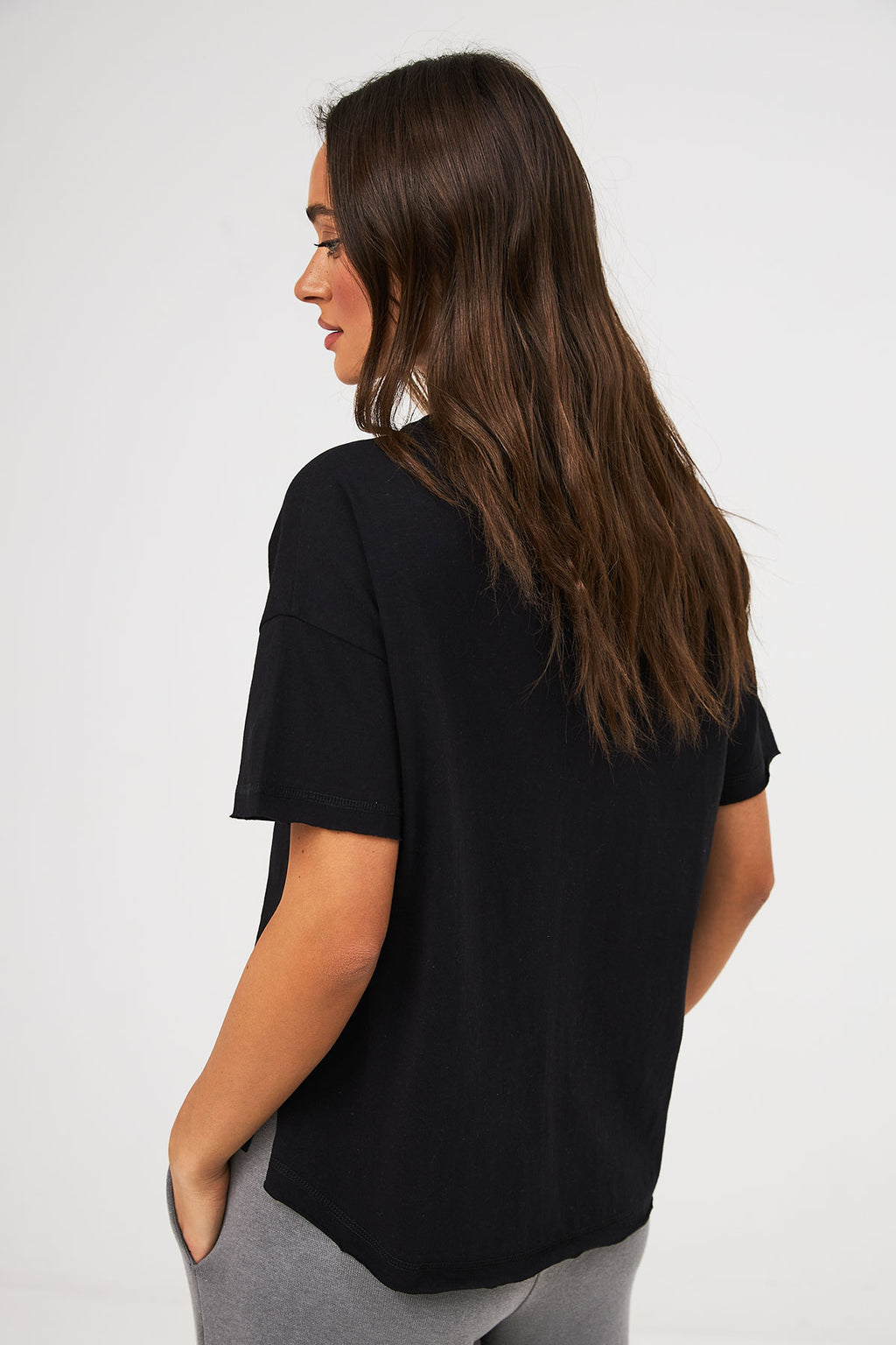 Tricou oversize cu șlițuri