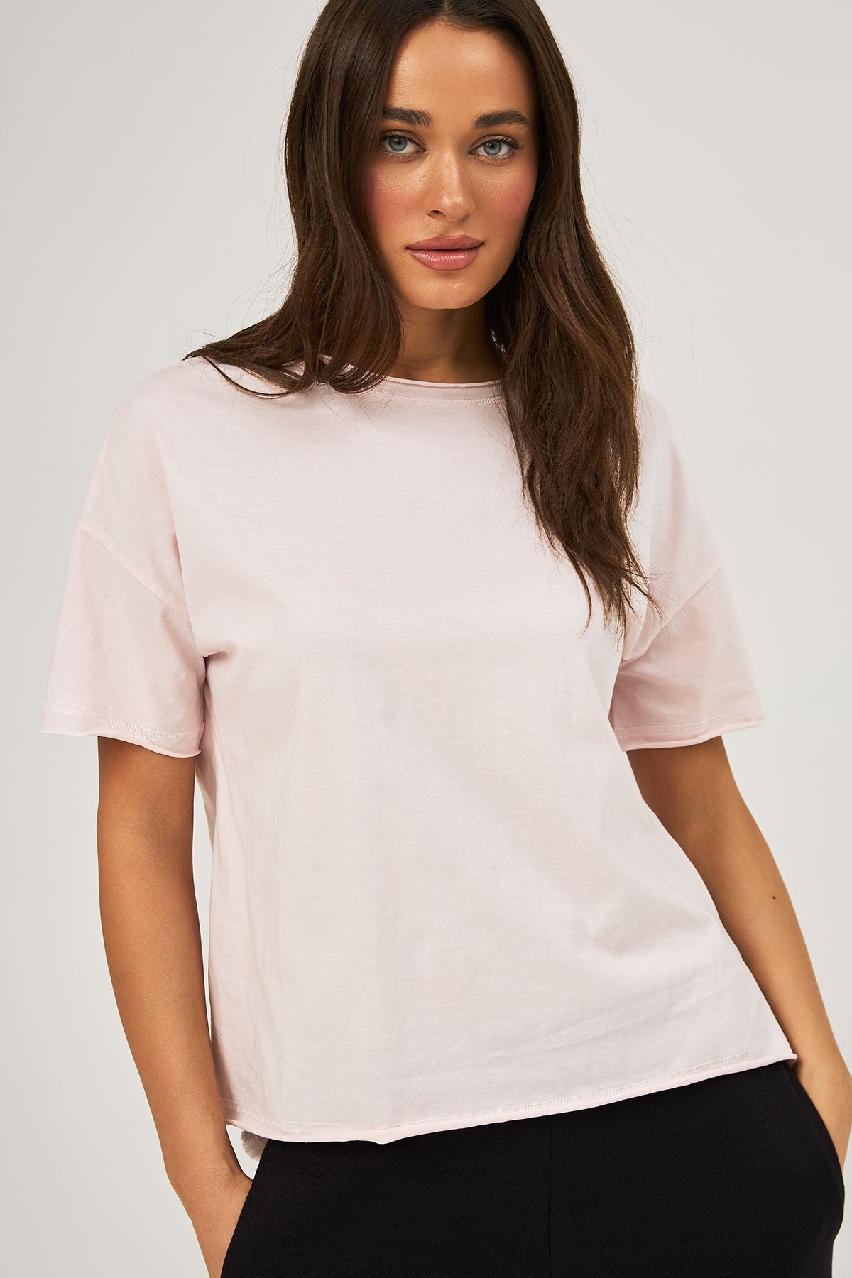 Tricou oversize cu șlițuri