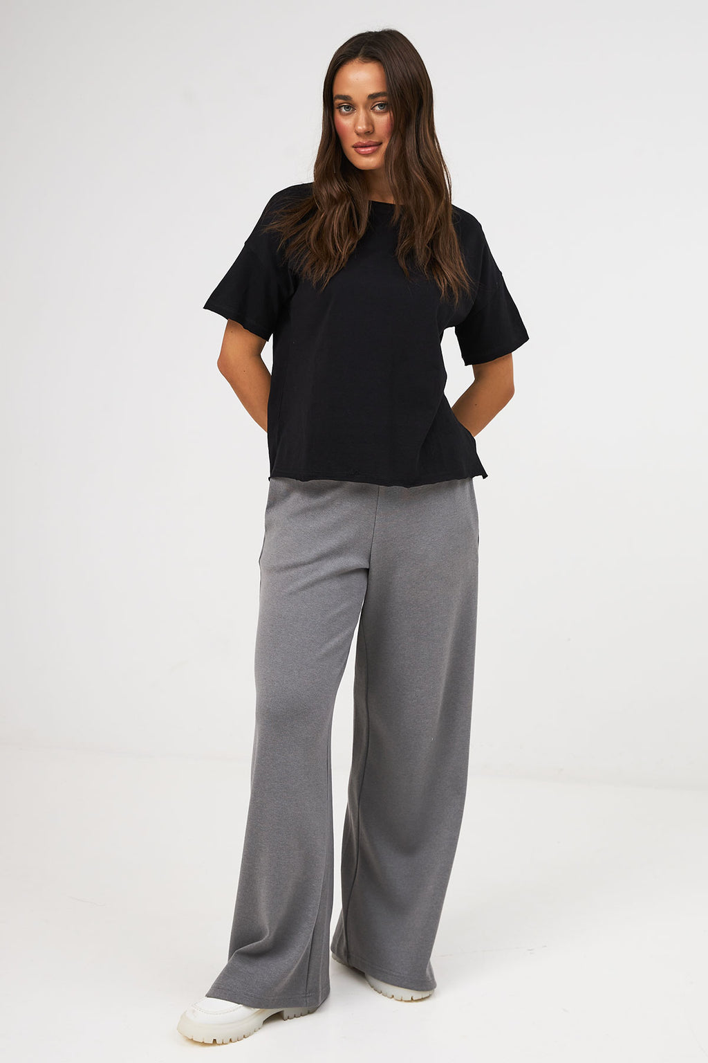 Tricou oversize cu șlițuri