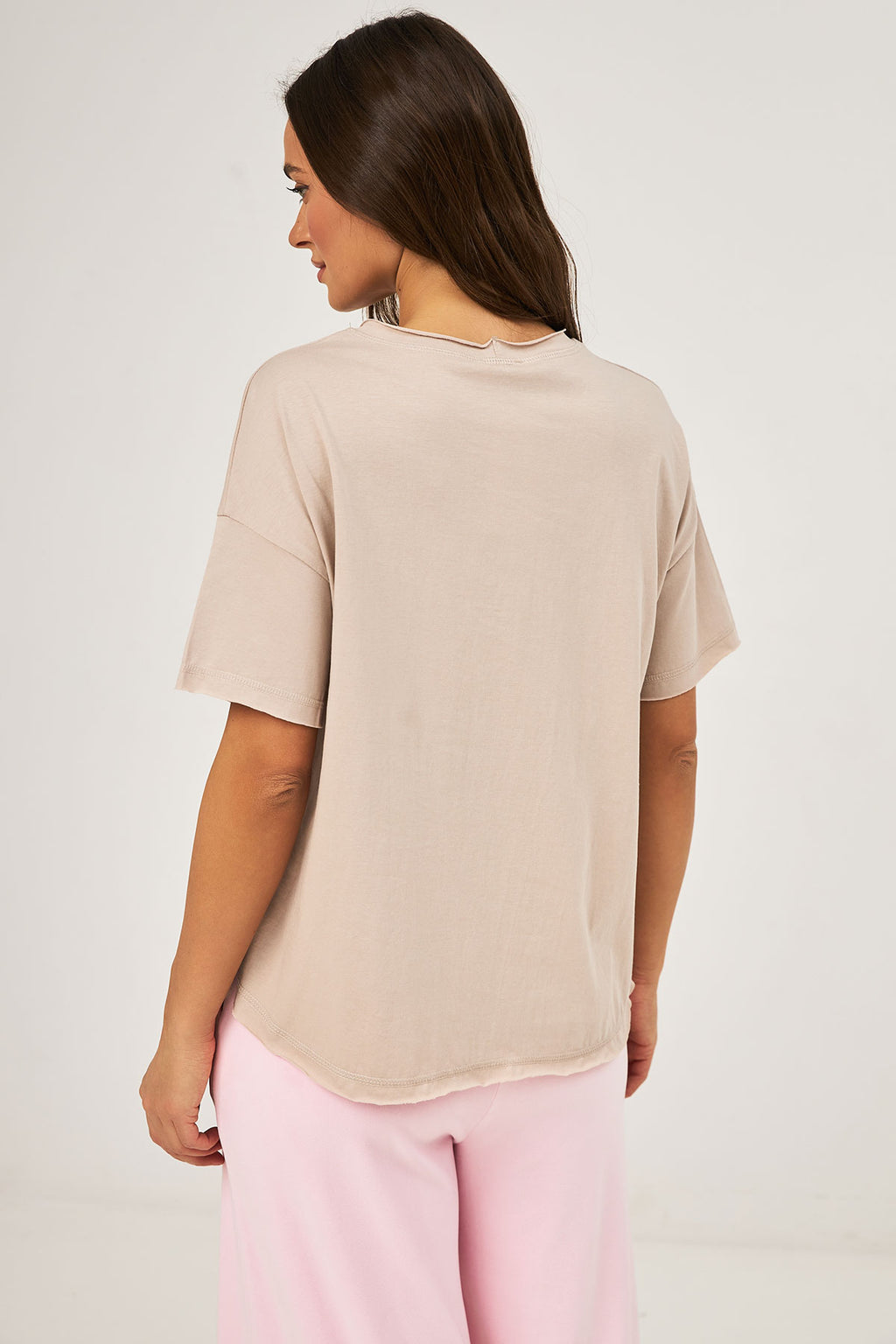 Tricou oversize cu șlițuri