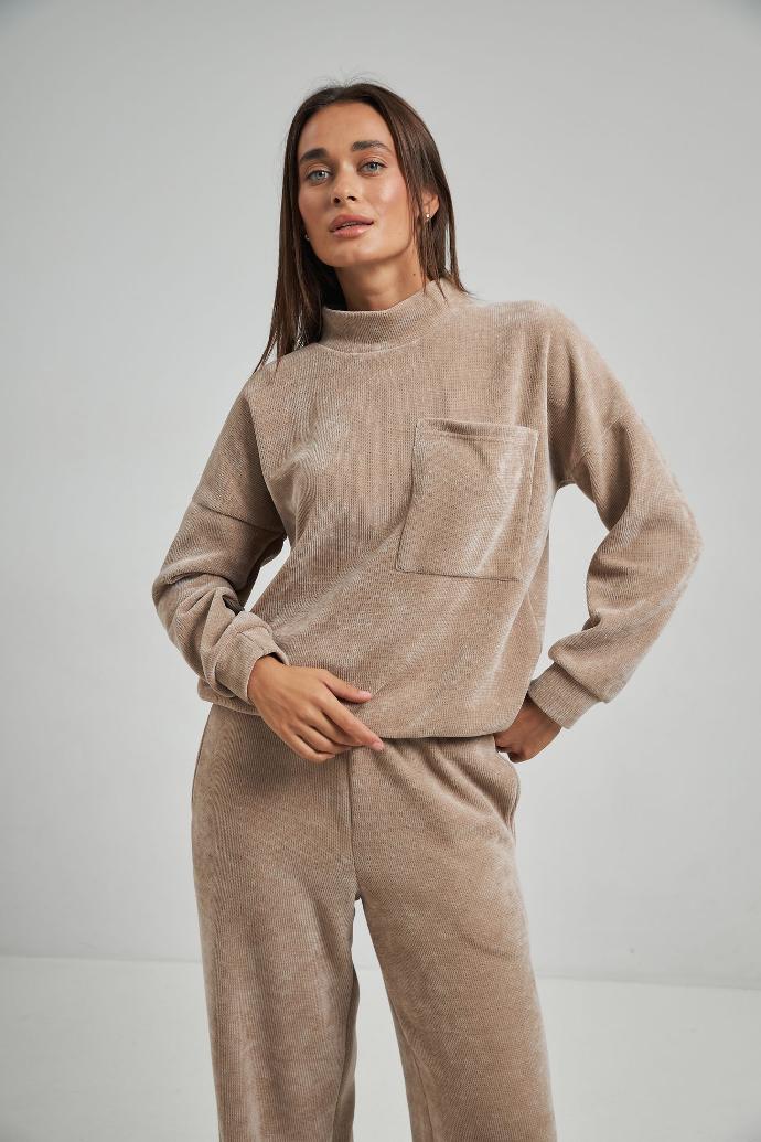 Pantaloni lejeri din catifea Julie