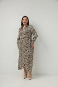 Rochie Plus Size din mătase Armani cu imprimeu