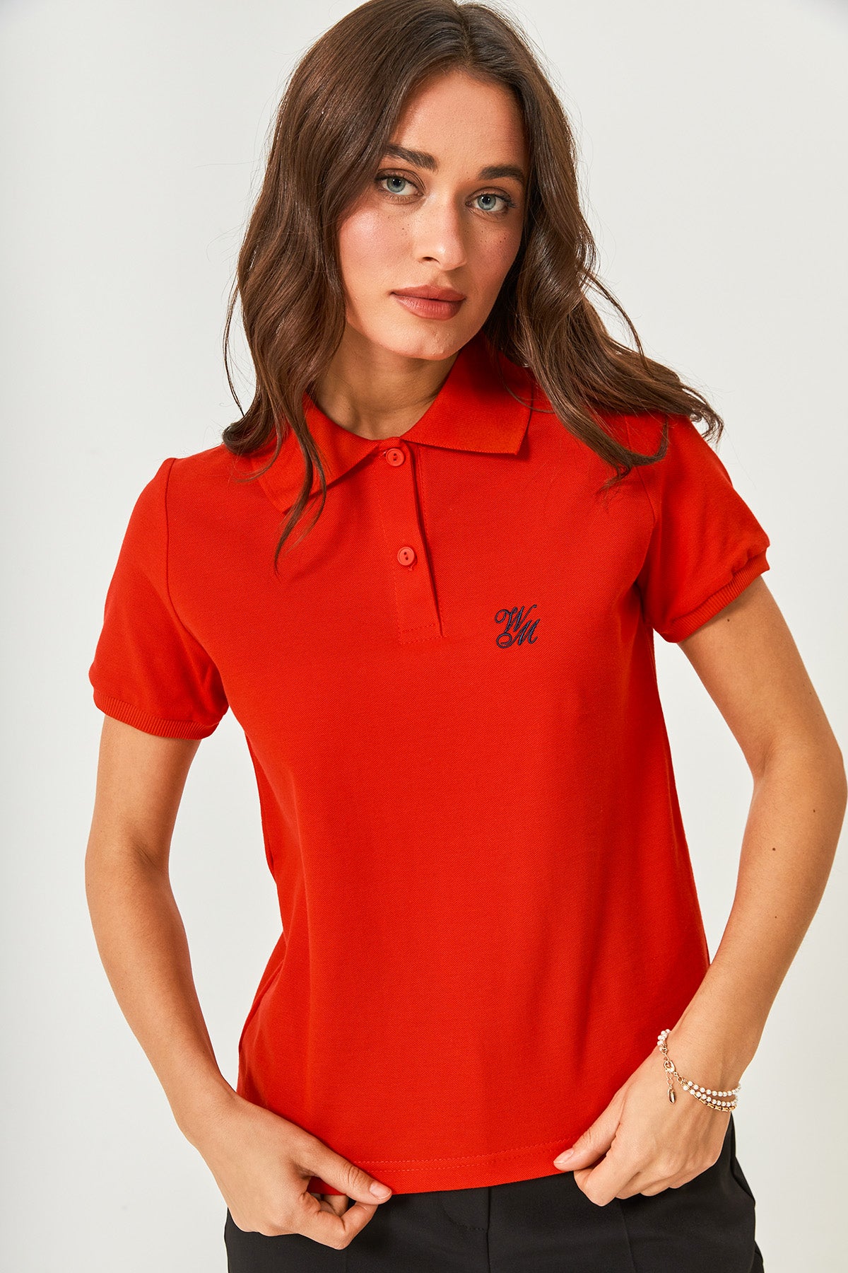 Tricou polo drept
