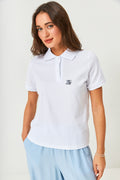 Tricou polo drept