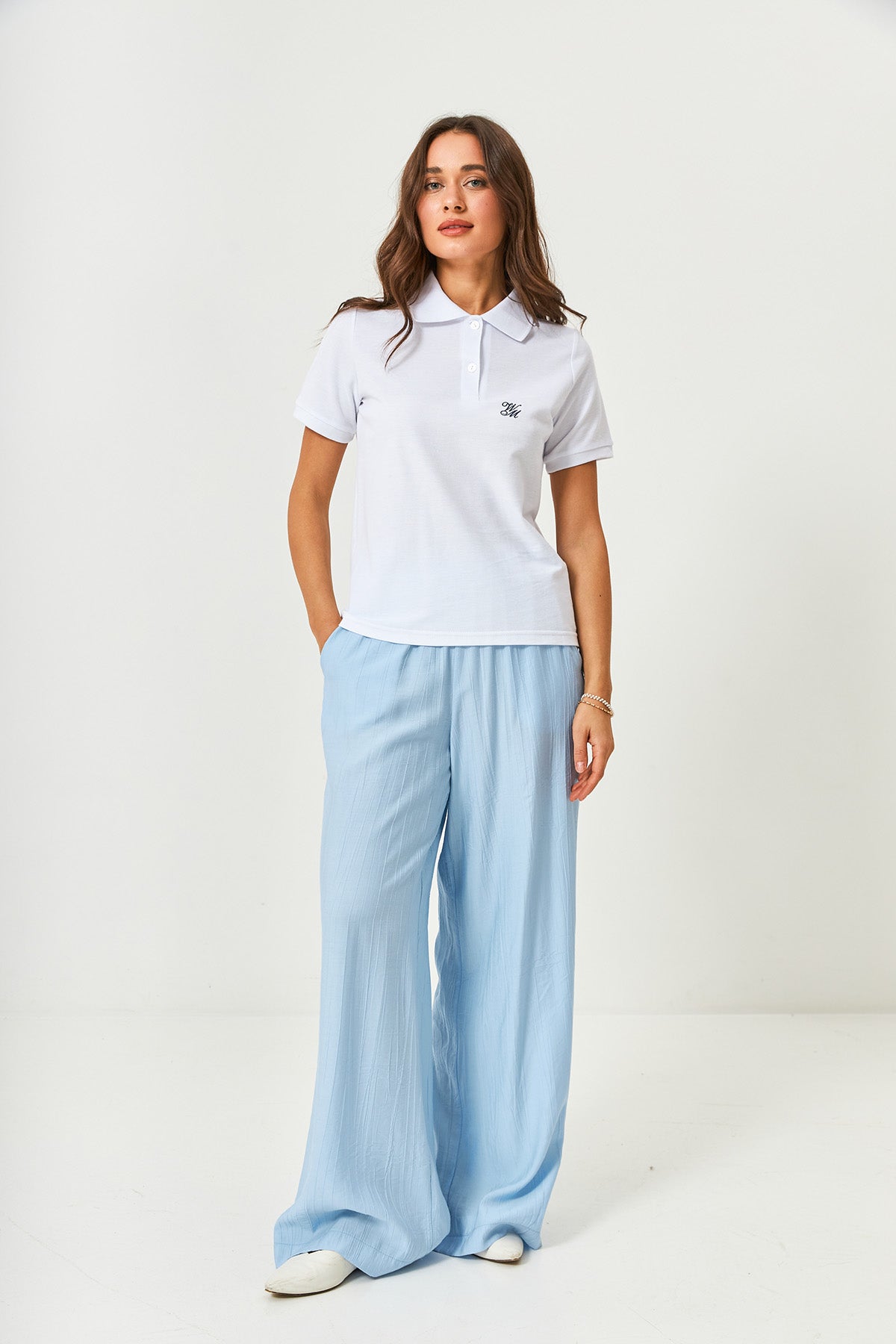 Tricou polo drept