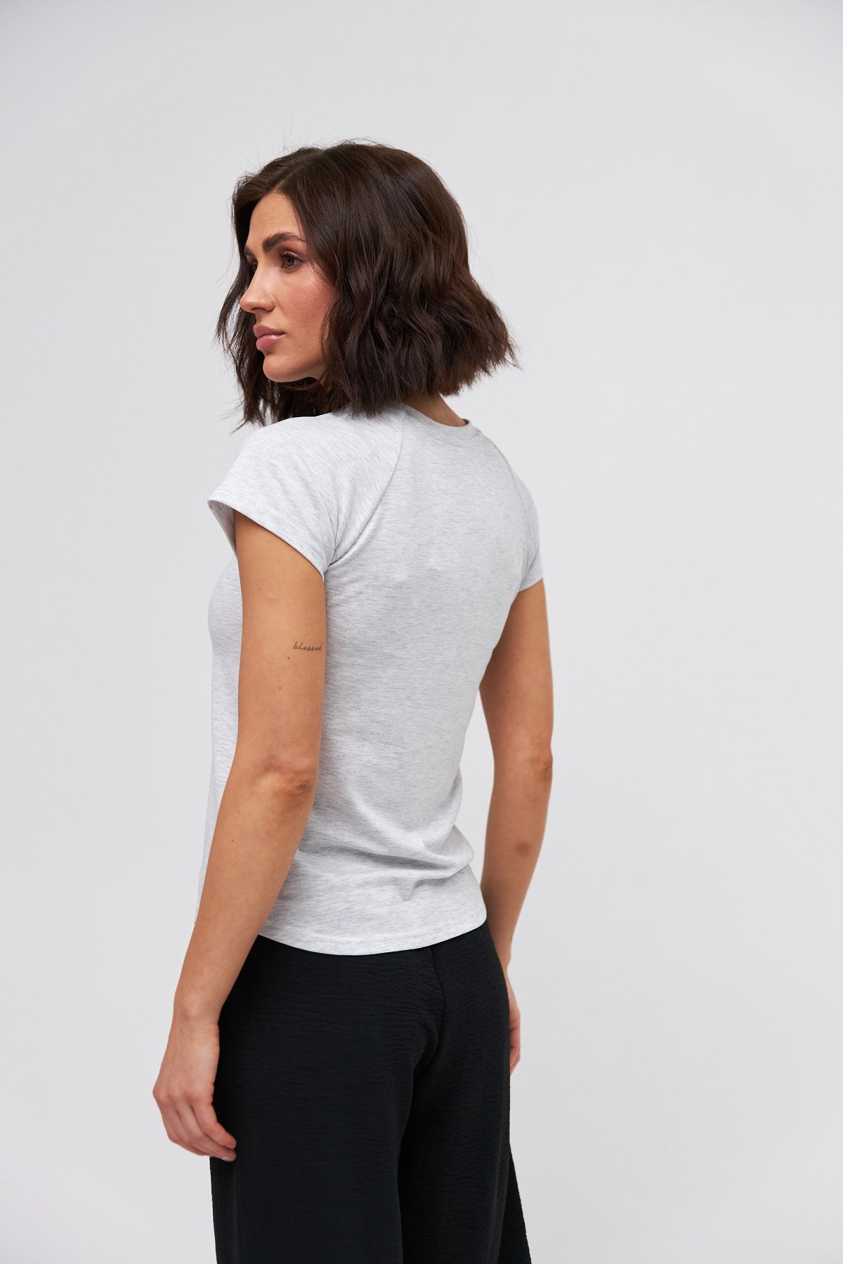 Tricou lejer cu mânecă raglan