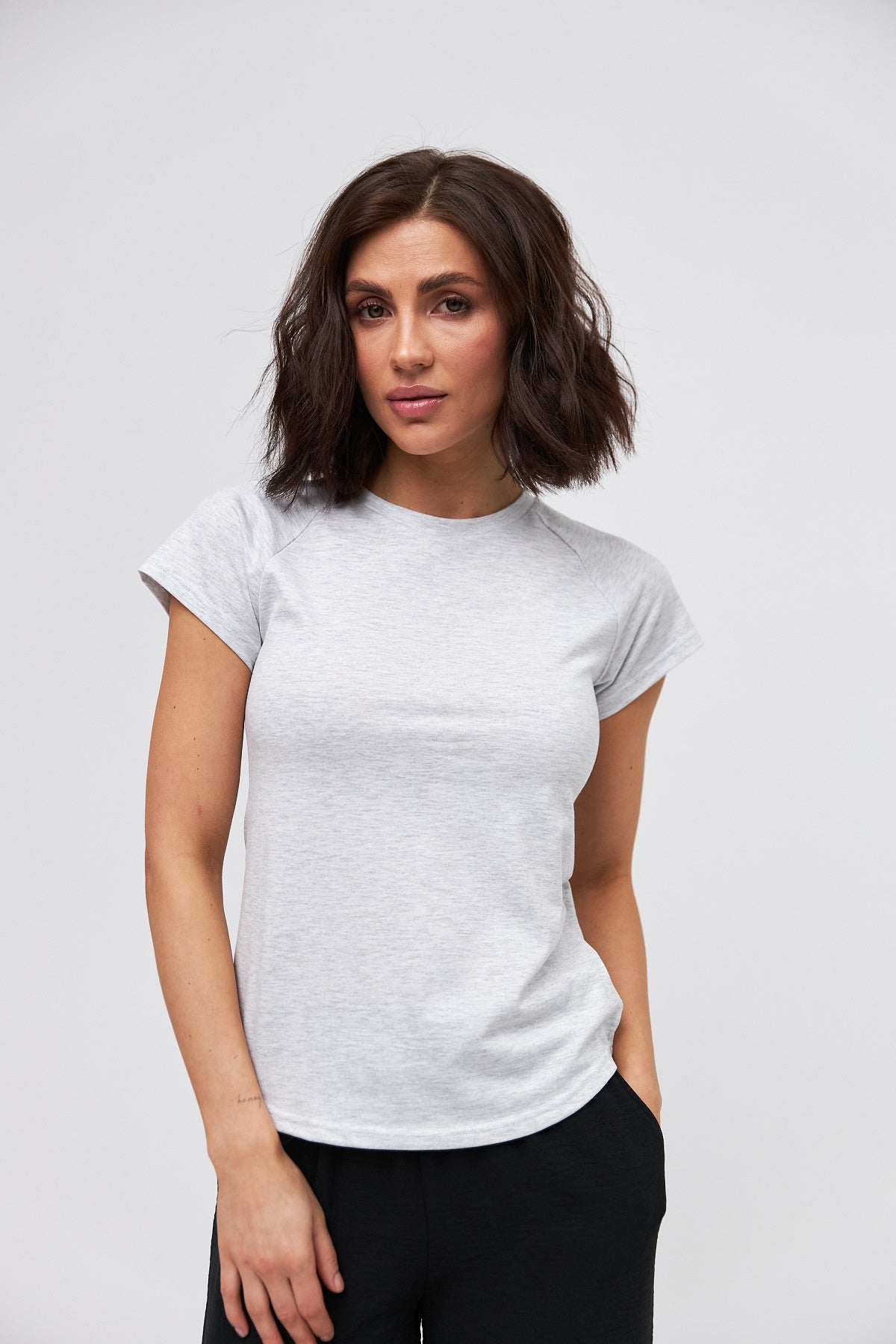 Tricou lejer cu mânecă raglan