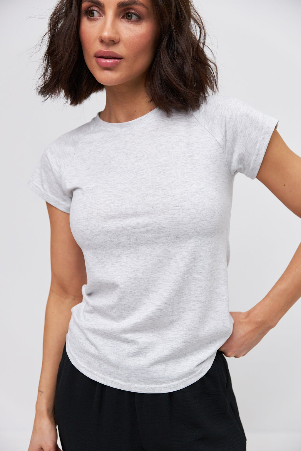 Tricou lejer cu mânecă raglan