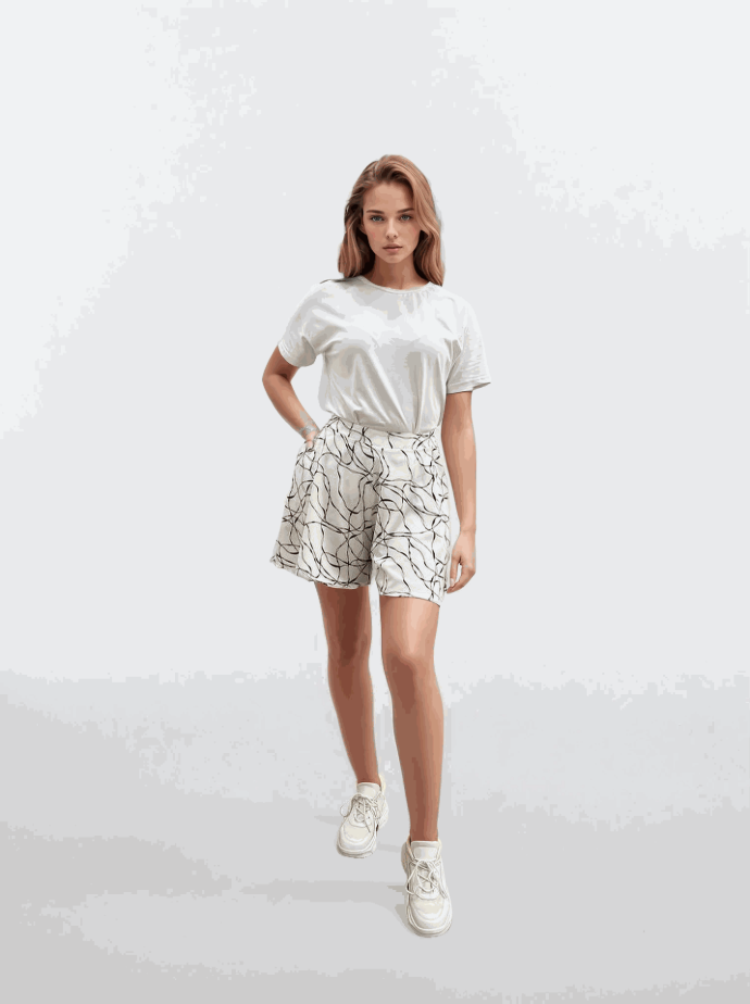 Fustă-pantalon din soft