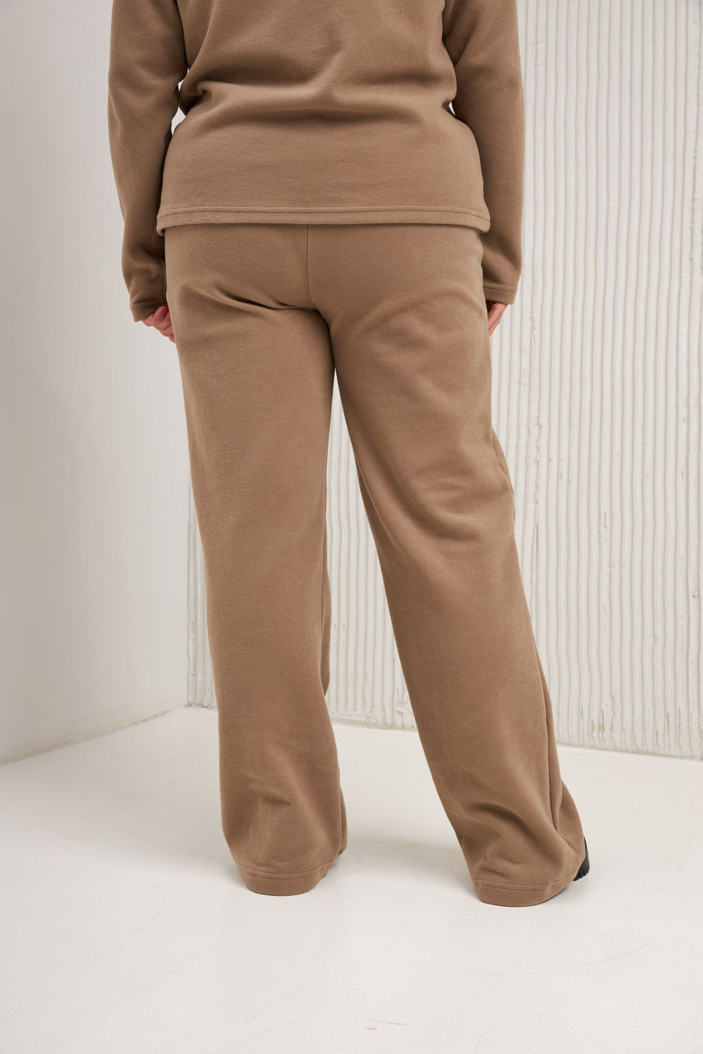 Pantaloni drepți din tricot călduros