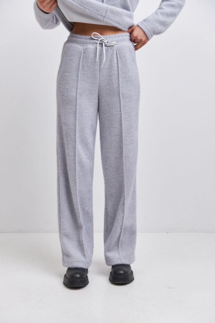 Pantaloni din alpaca cu cusături decorative
