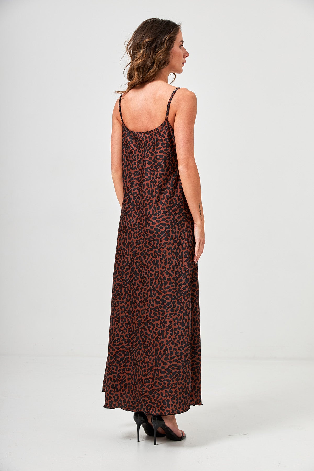 Rochie maxi furou din mătase