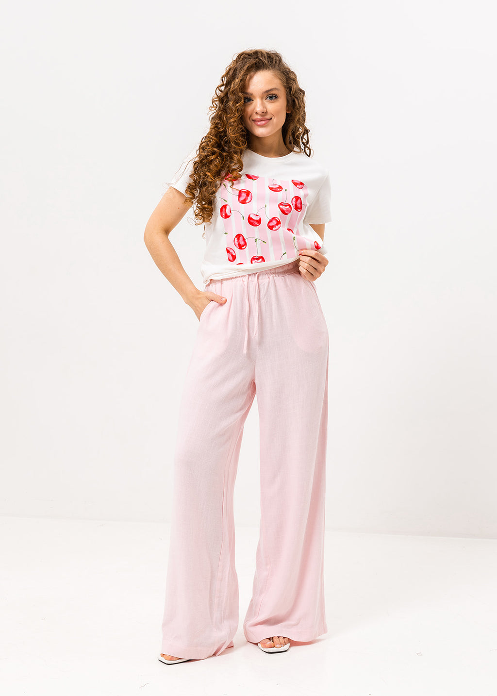 Pantaloni palazzo cu in Melanie