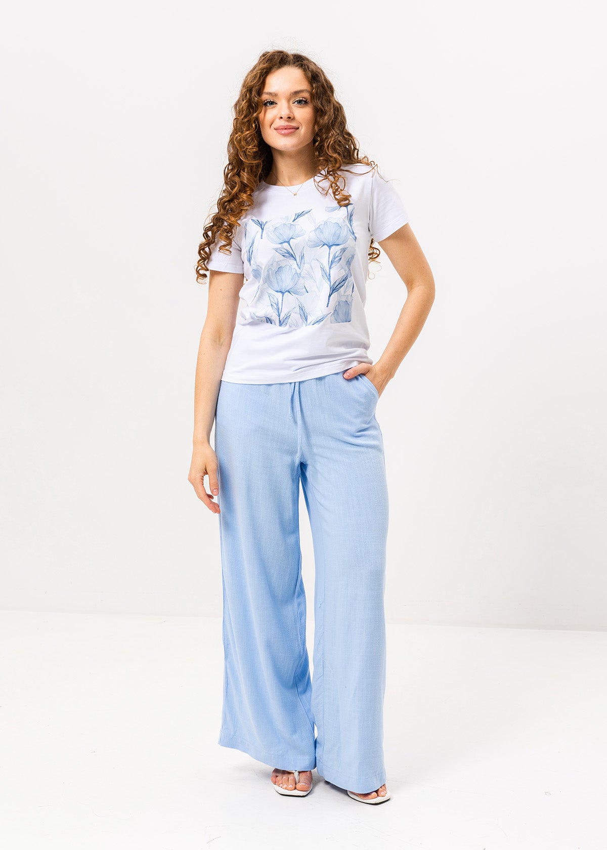 Pantaloni palazzo cu in Melanie
