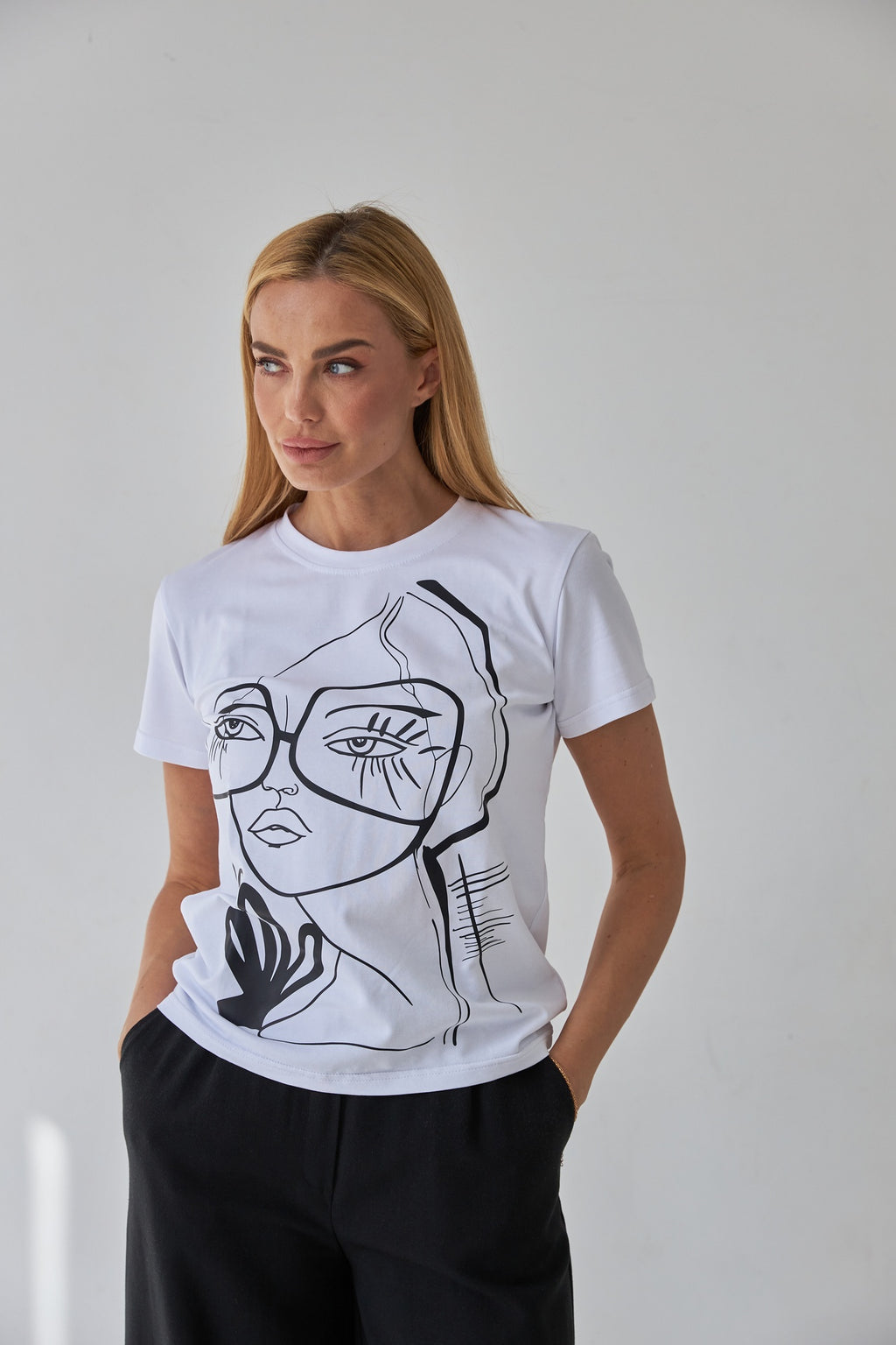 Tricou basic damă cu imprimeu