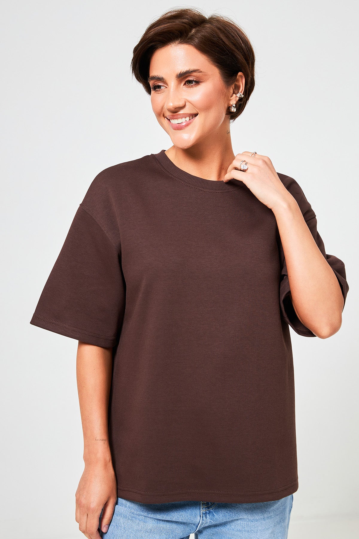 Tricou oversize Double