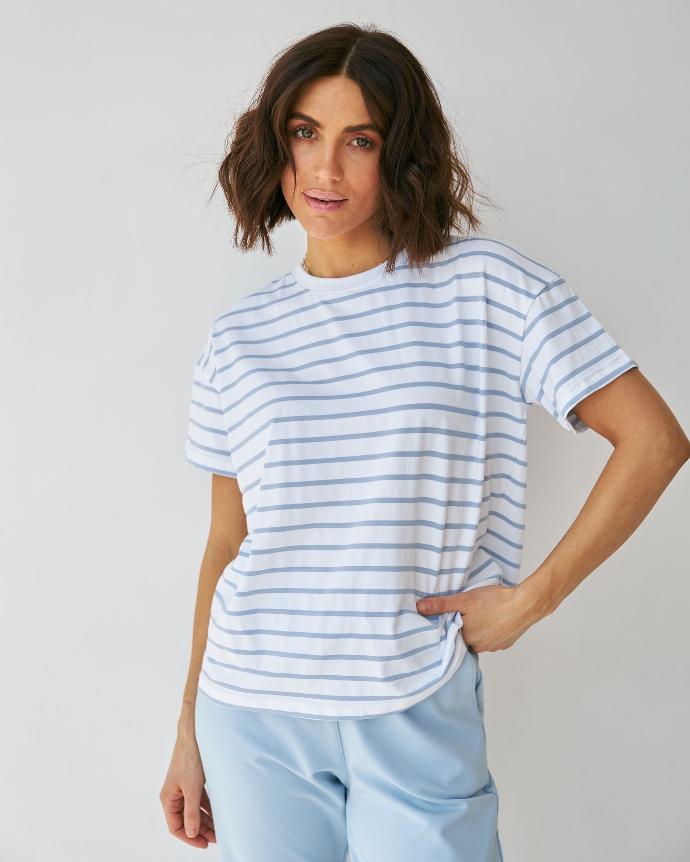 Tricou lejer în dungi