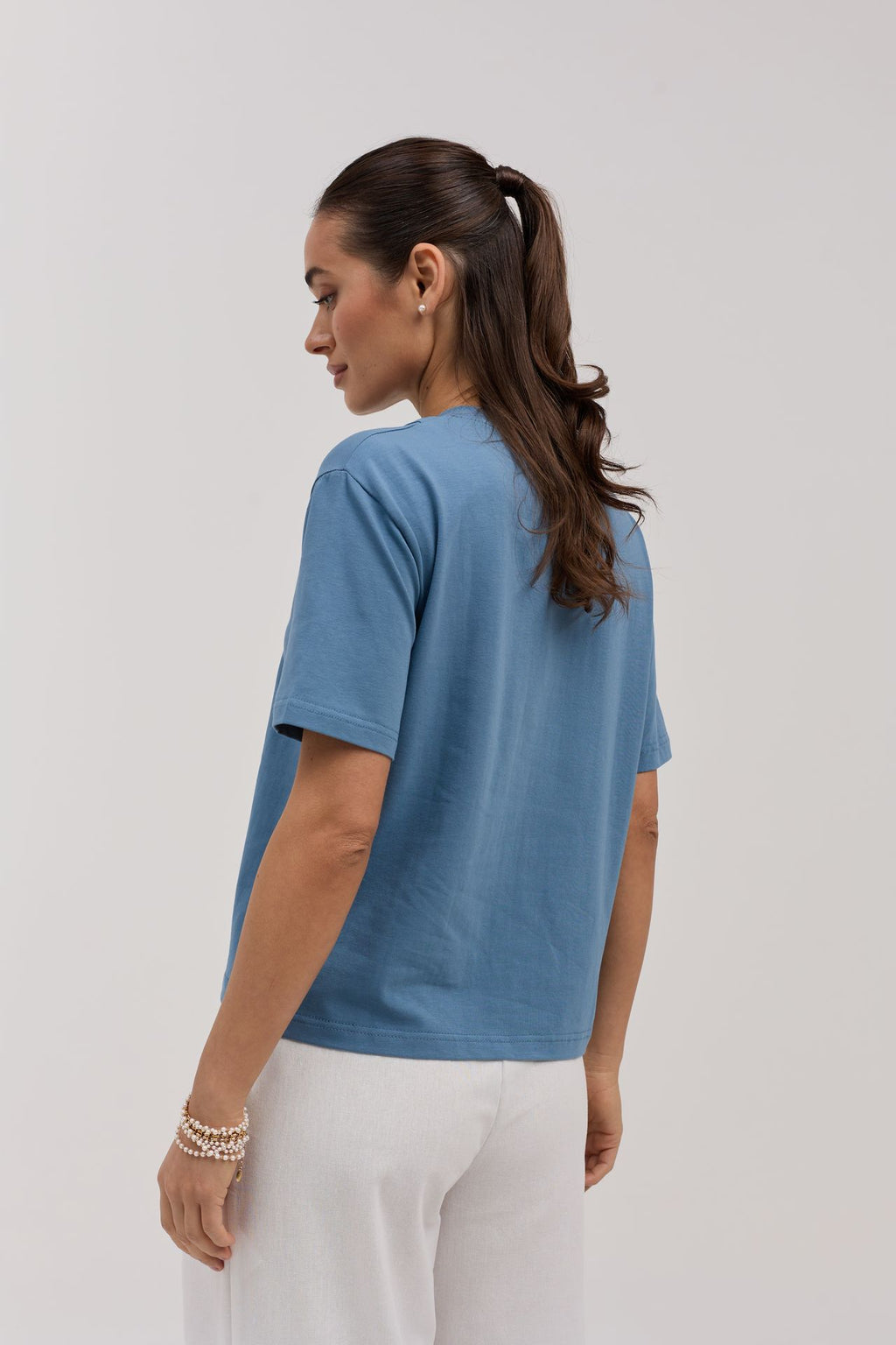 Tricou damă cu tiv asimetric