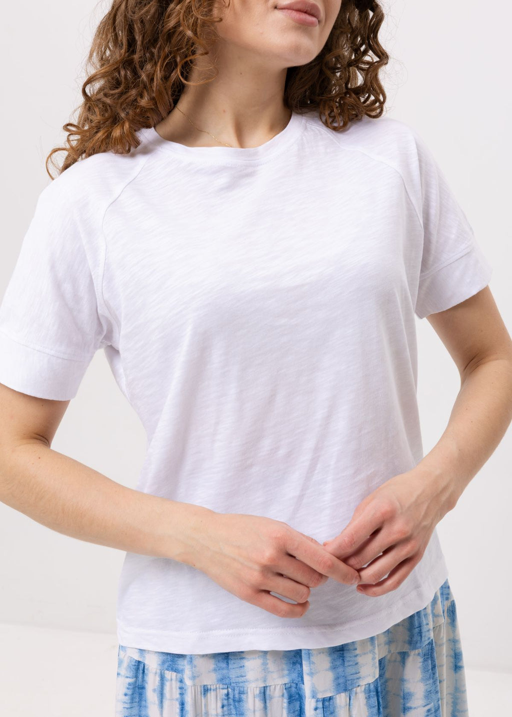 Tricou drept cu manșete late