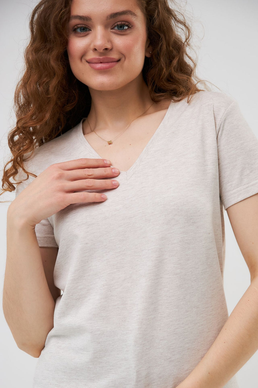 Tricou cu decolteu în V