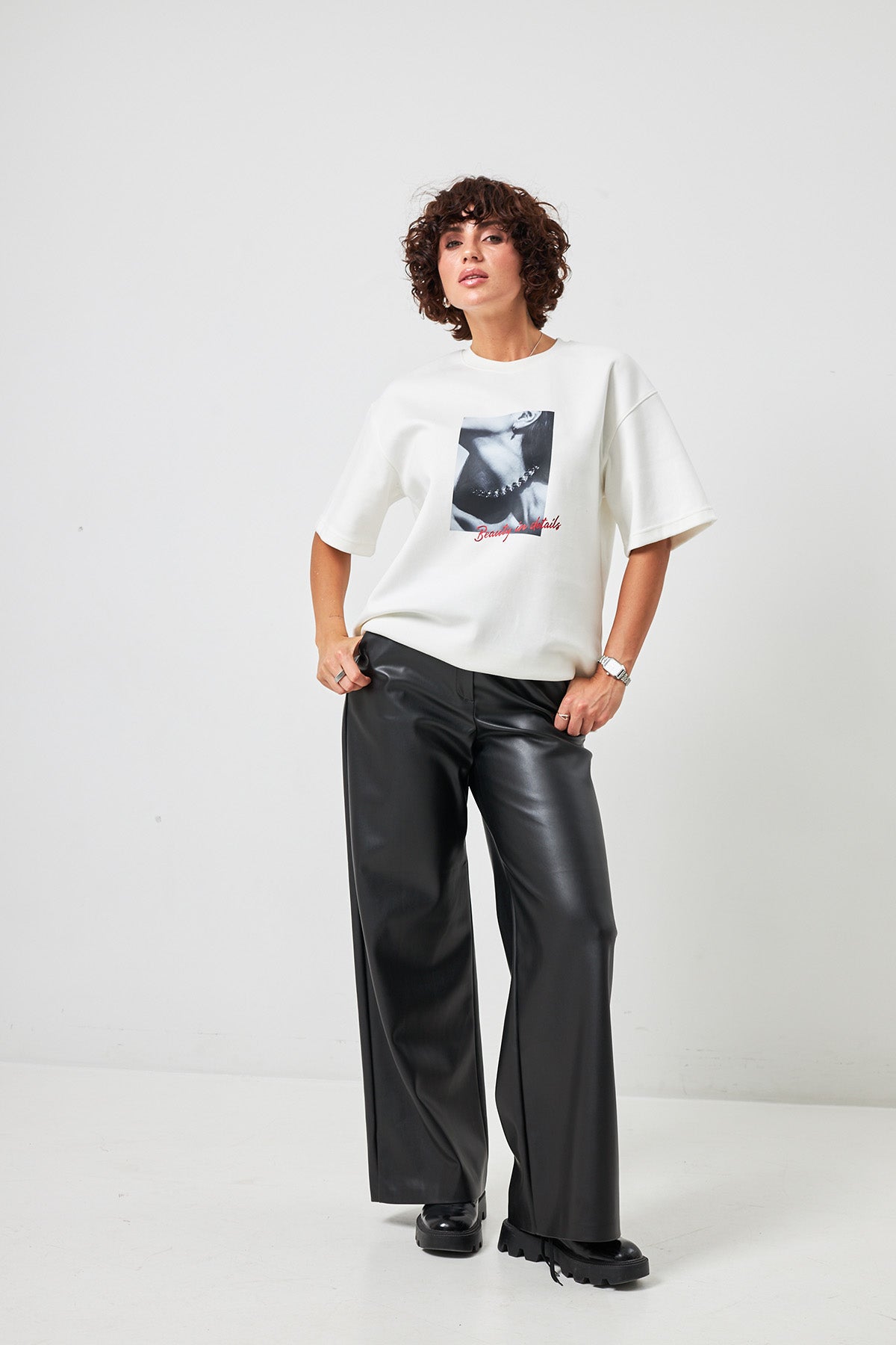 Tricou oversize cu imprimeu