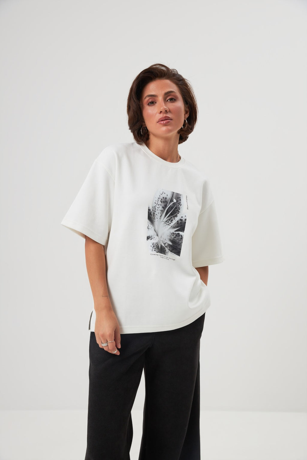 Tricou oversize cu imprimeu